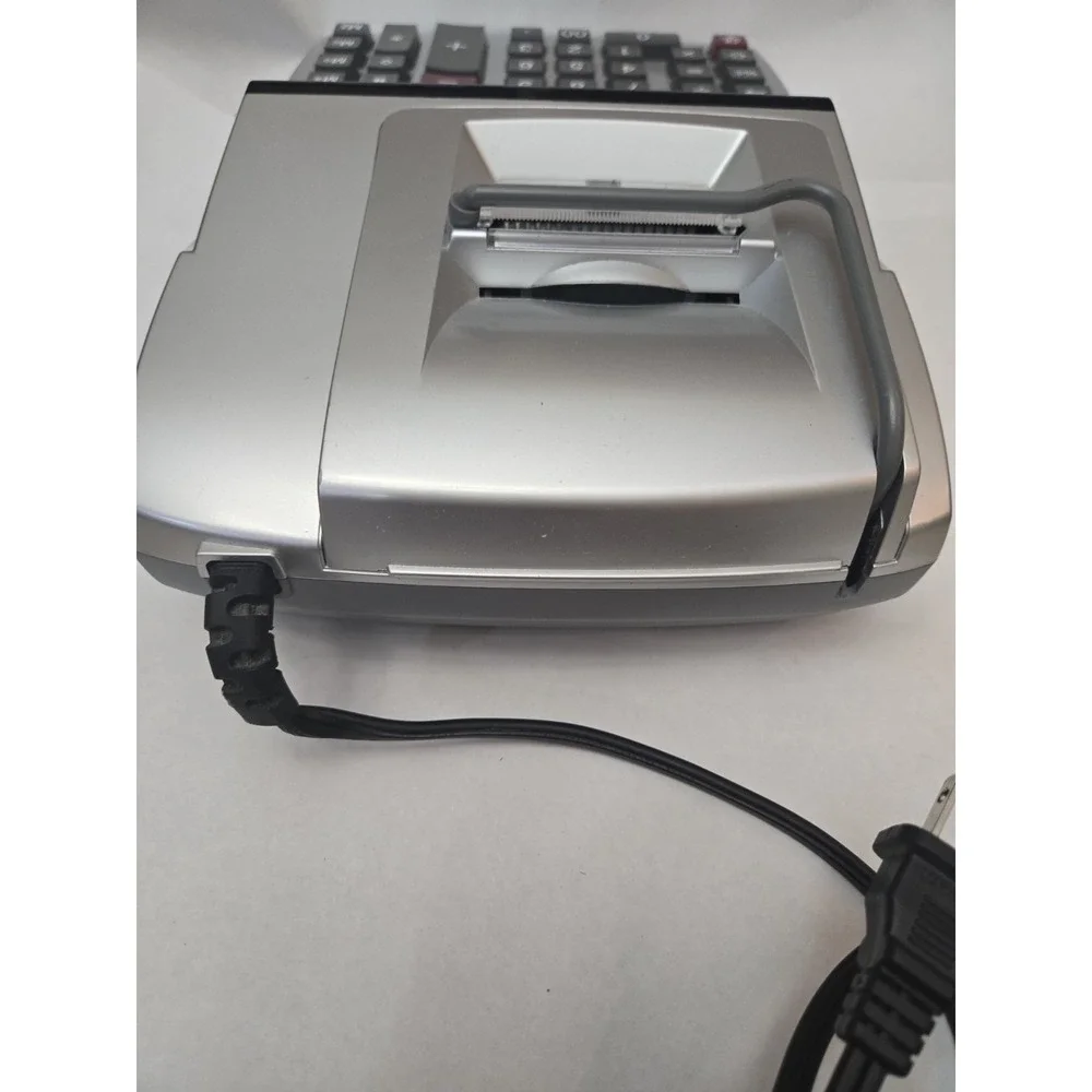 Canon MP18DII Desktop Printing Calculator 12 Digit 2 Color Print Silver Office